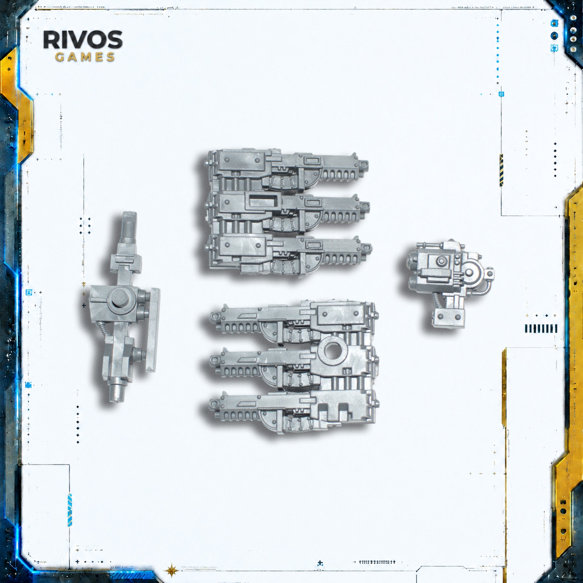 Warhammer 40K Space Marines Land Raider Crusader Hurricane Bolters B - Bits (Bitz)