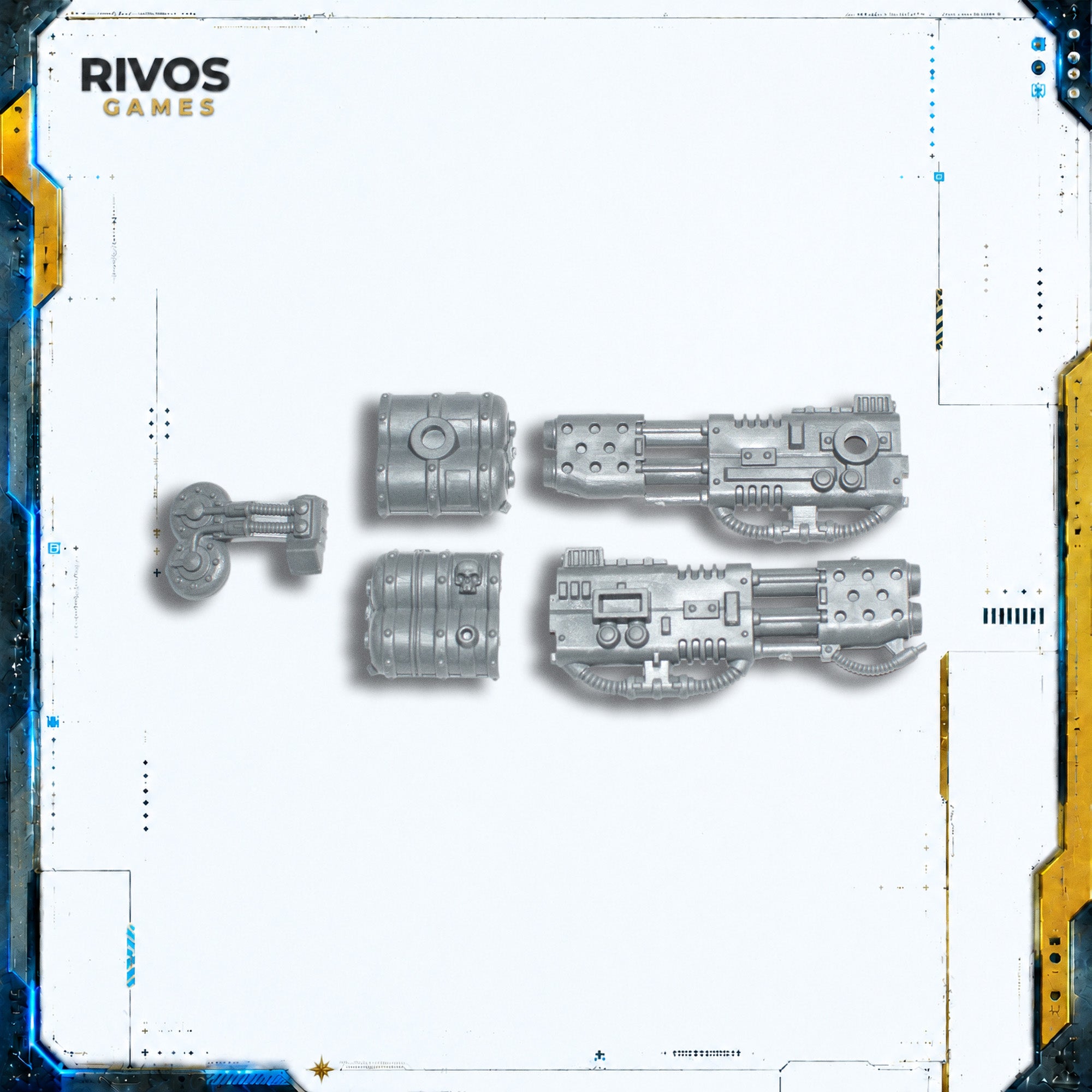 Warhammer 40K Space Marines Land Raider Crusader Flamestorm Cannon B - Bits (Bitz)