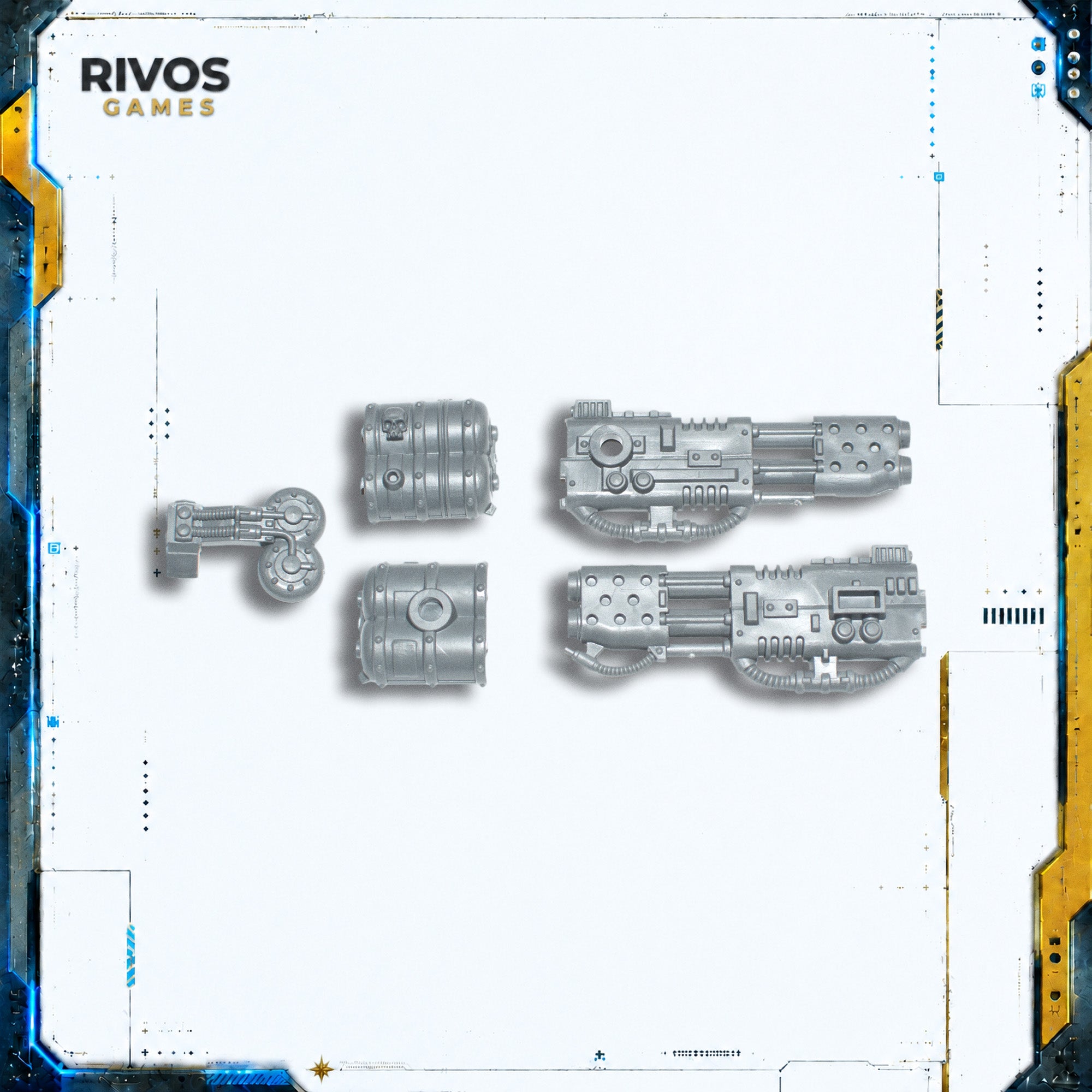 Warhammer 40K Space Marines Land Raider Crusader Flamestorm Cannon A - Bits (Bitz)