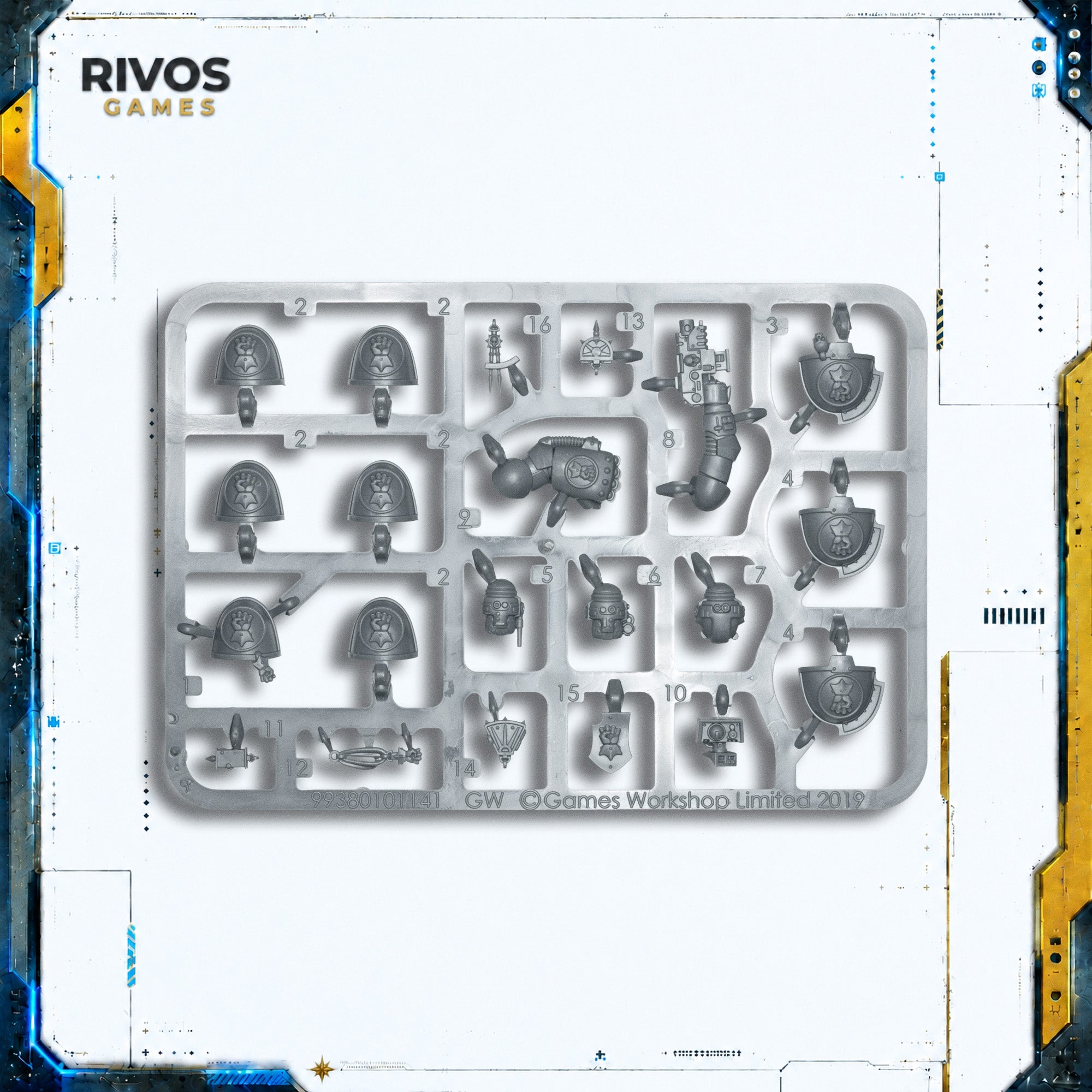 Warhammer 40K Imperial Fists Upgrade Frame - Bits (Bitz)