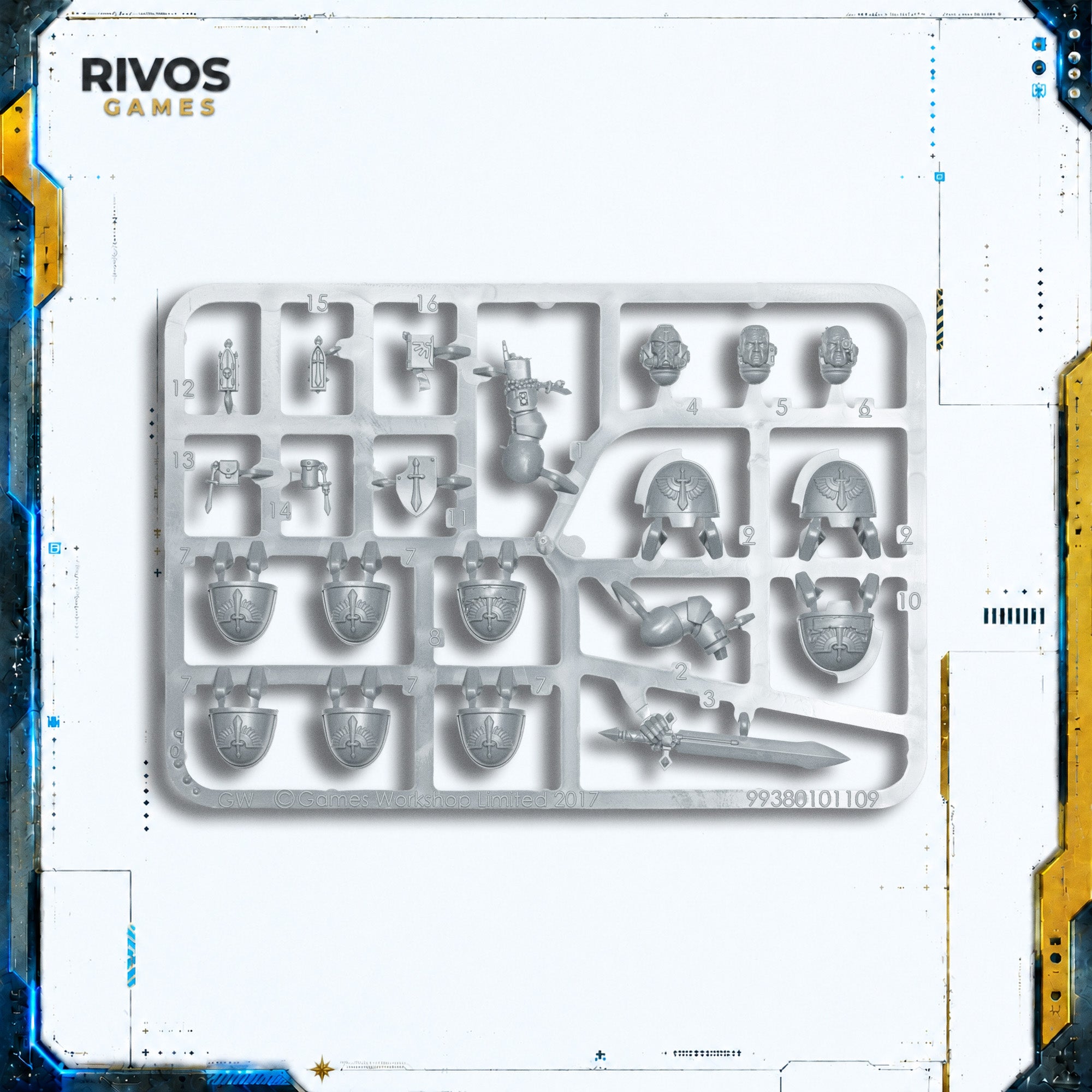 Warhammer 40K Dark Angels Upgrade Frame - Bits (Bitz)