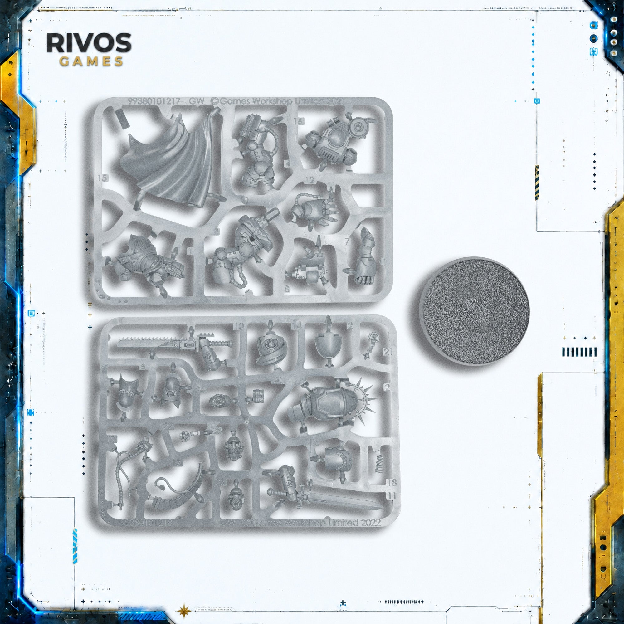 Warhammer 40K Space Marines Captain in Gravis Armour - Bits (Bitz)