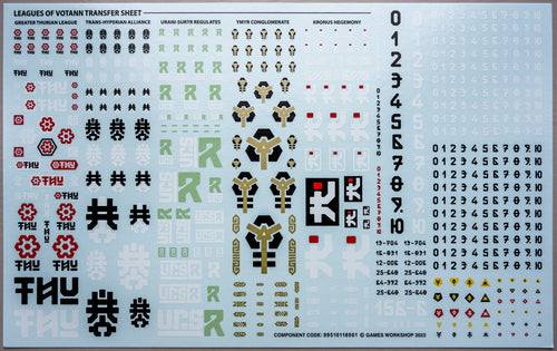 Leagues of Votann Transfer Sheet - Warhammer - Spare Part