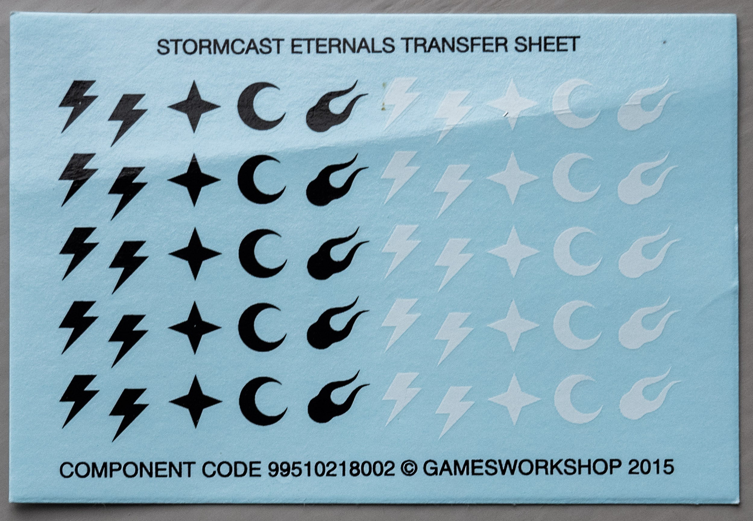 Stormcast Eternals Transfer Sheet - Warhammer - Spare Part