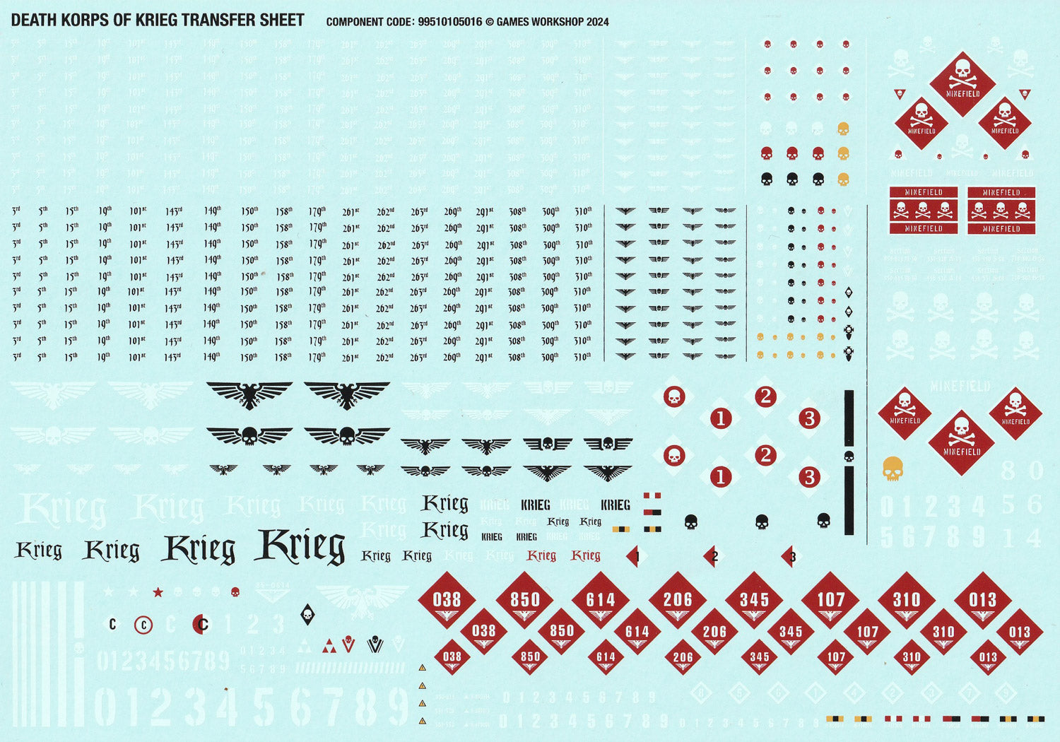 Death Korps of Krieg Transfer Sheet - Warhammer - Authentic Sprue