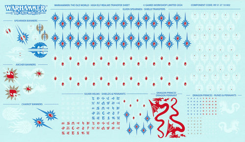 High Elf Realms Transfer Sheet - Warhammer - Conversion Part