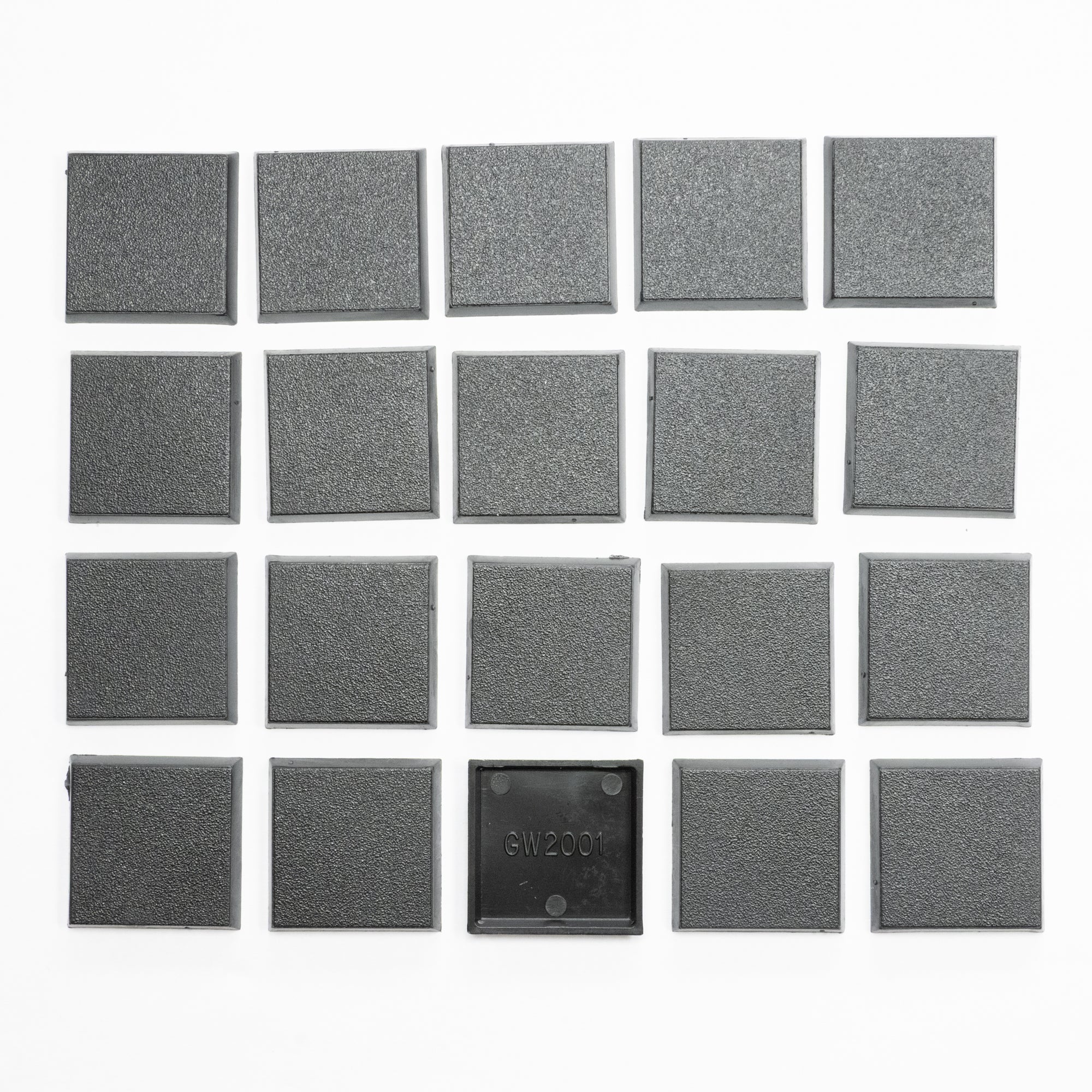 Games Workshop Warhammer 25mm Square Base x 20 - Genuine GW Base