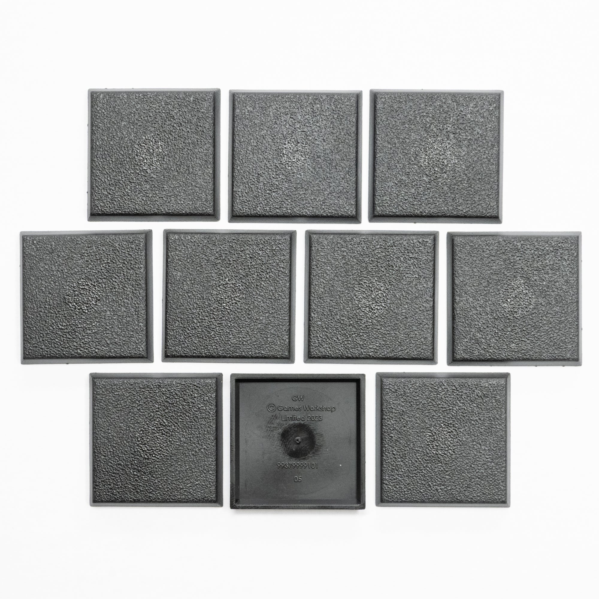 Games Workshop Warhammer 30mm Square Base x 10 - Genuine GW Base
