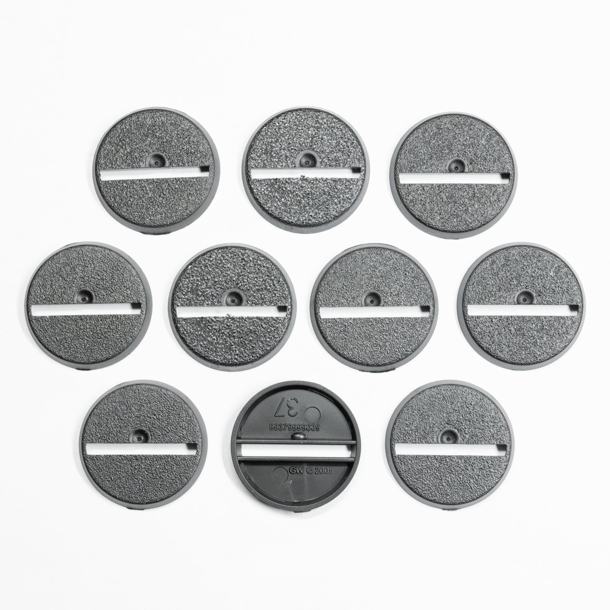 Games Workshop Warhammer 25mm Round Slot Base x 10 - Genuine GW Base