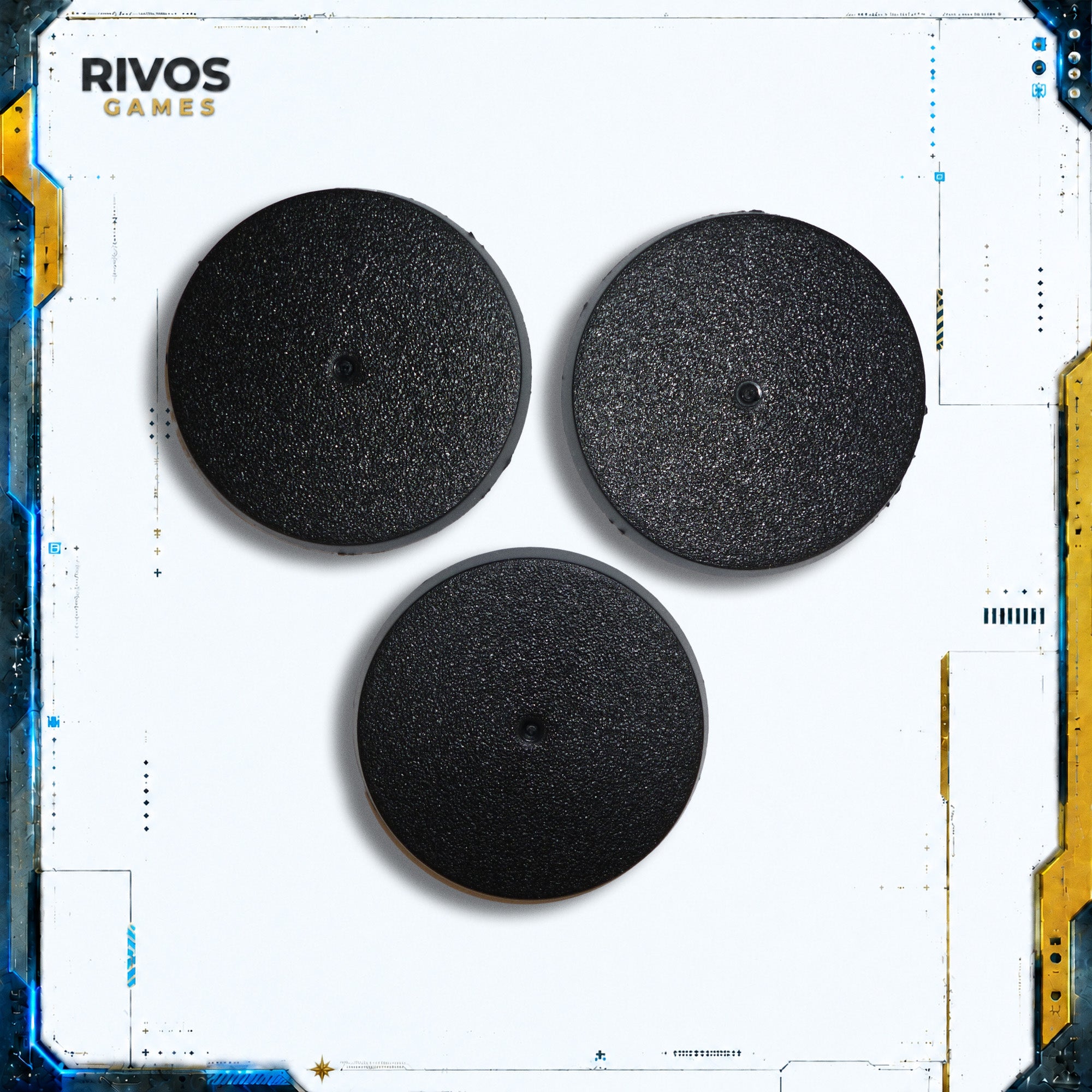 50 mm Round Bases x 3 Games Workshop Brand - Warhammer - Authentic Sprue