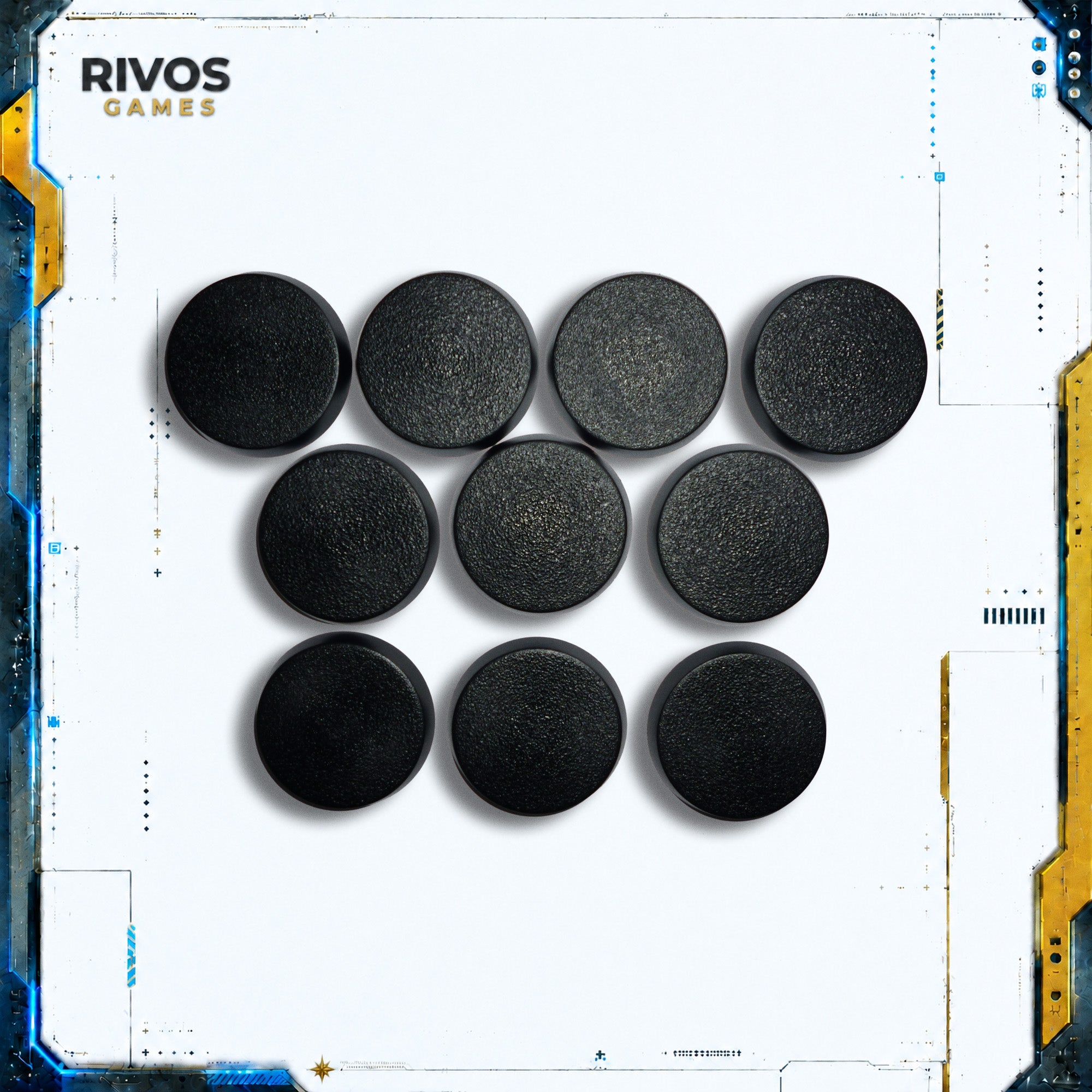 32 mm Round Bases x 10 Games Workshop Brand - Warhammer - Authentic Sprue