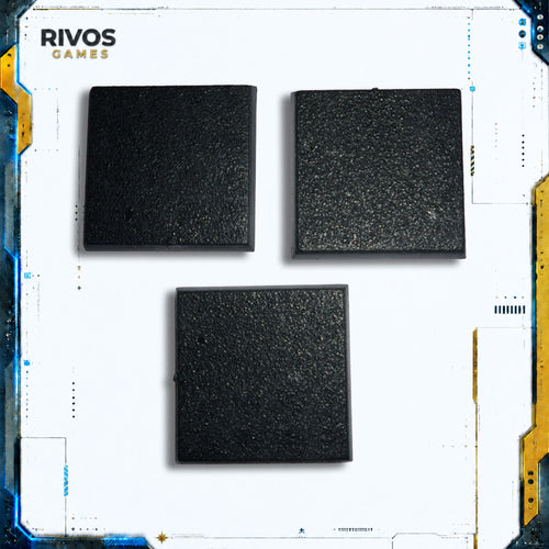 40 mm Square Bases x 3 Games Workshop Brand